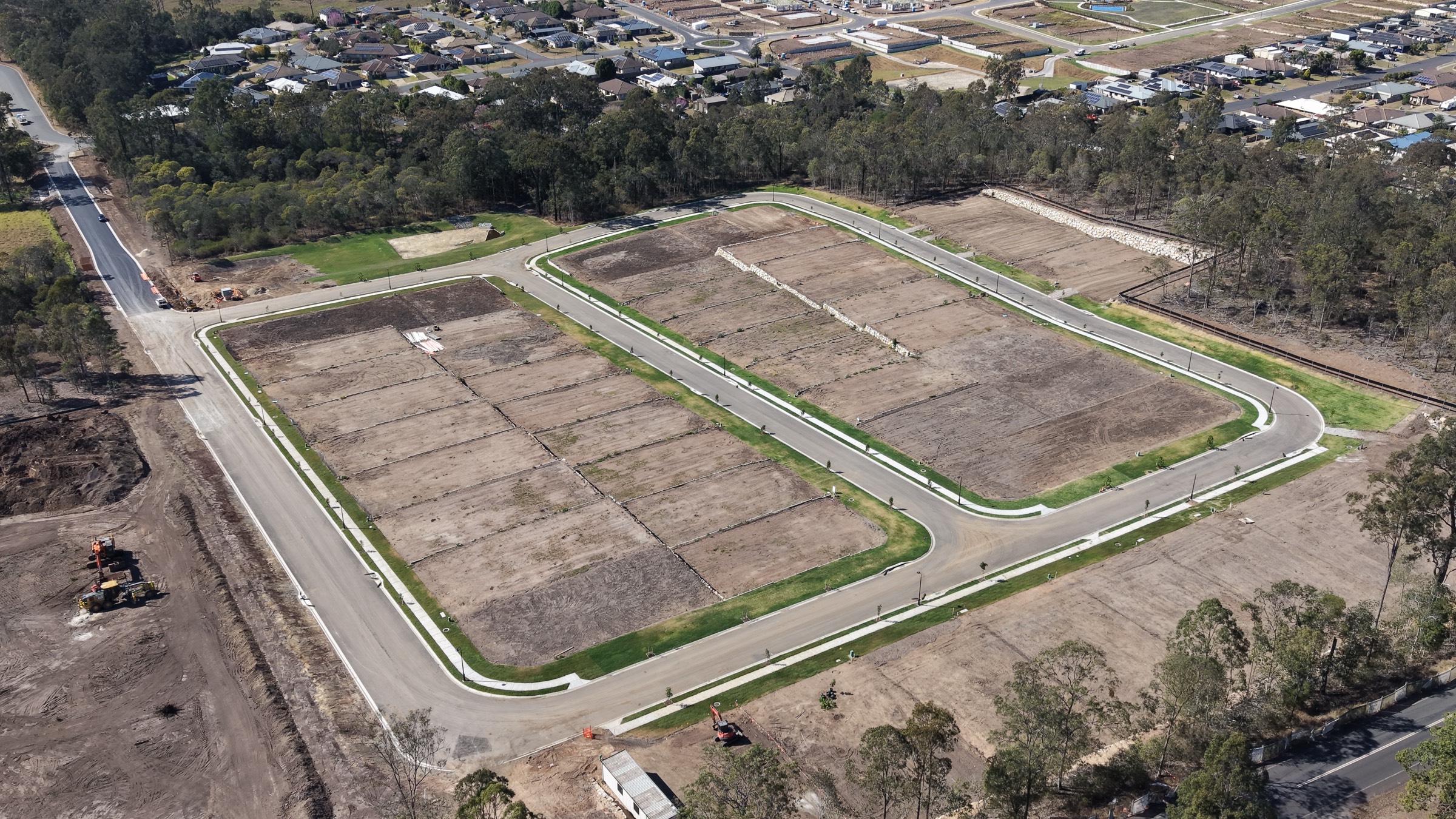 Illustrated lot plan of the 80-lot Fernvale subdivision